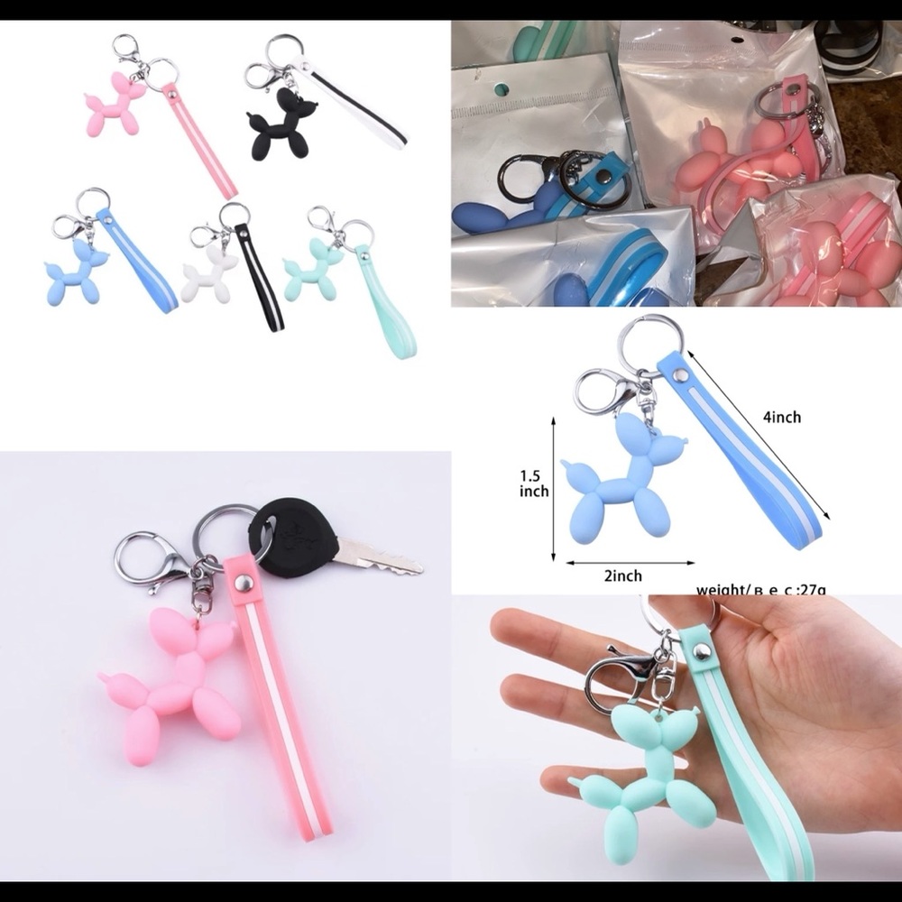 🎈 Balloon Dog keychains! 🐶